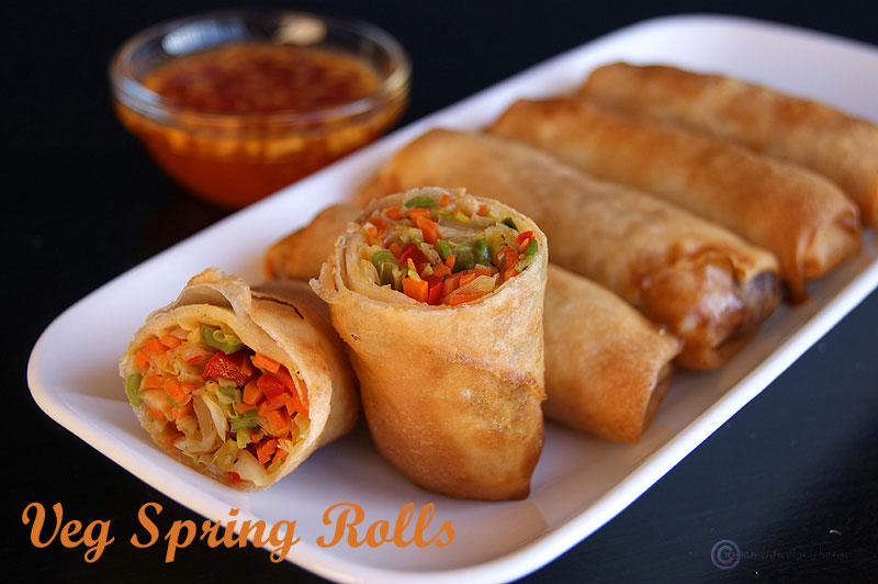 Veg Spring Rolls Best Starter at Asiana Indian Cuisine
