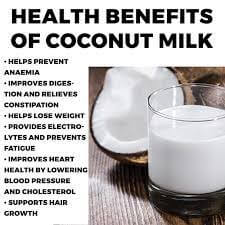 Advantages of coconut milk