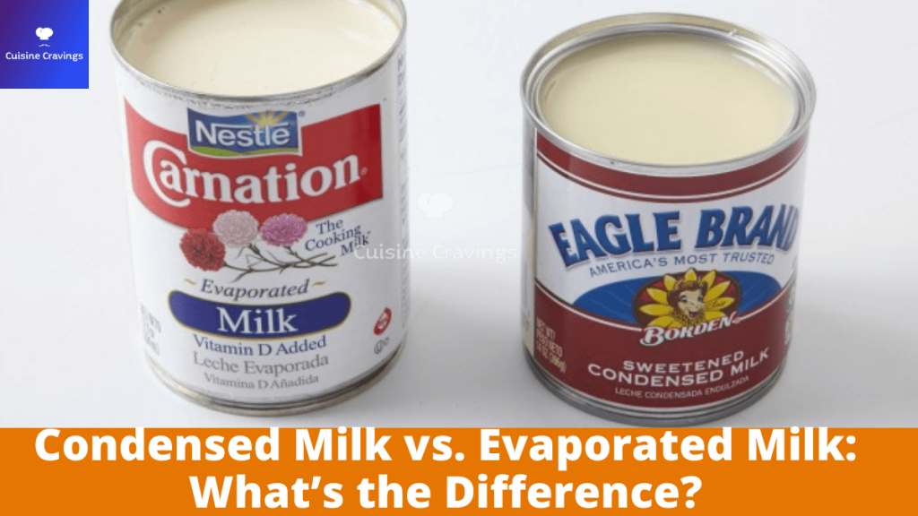 Difference Between Condensed milk and evaporated milk